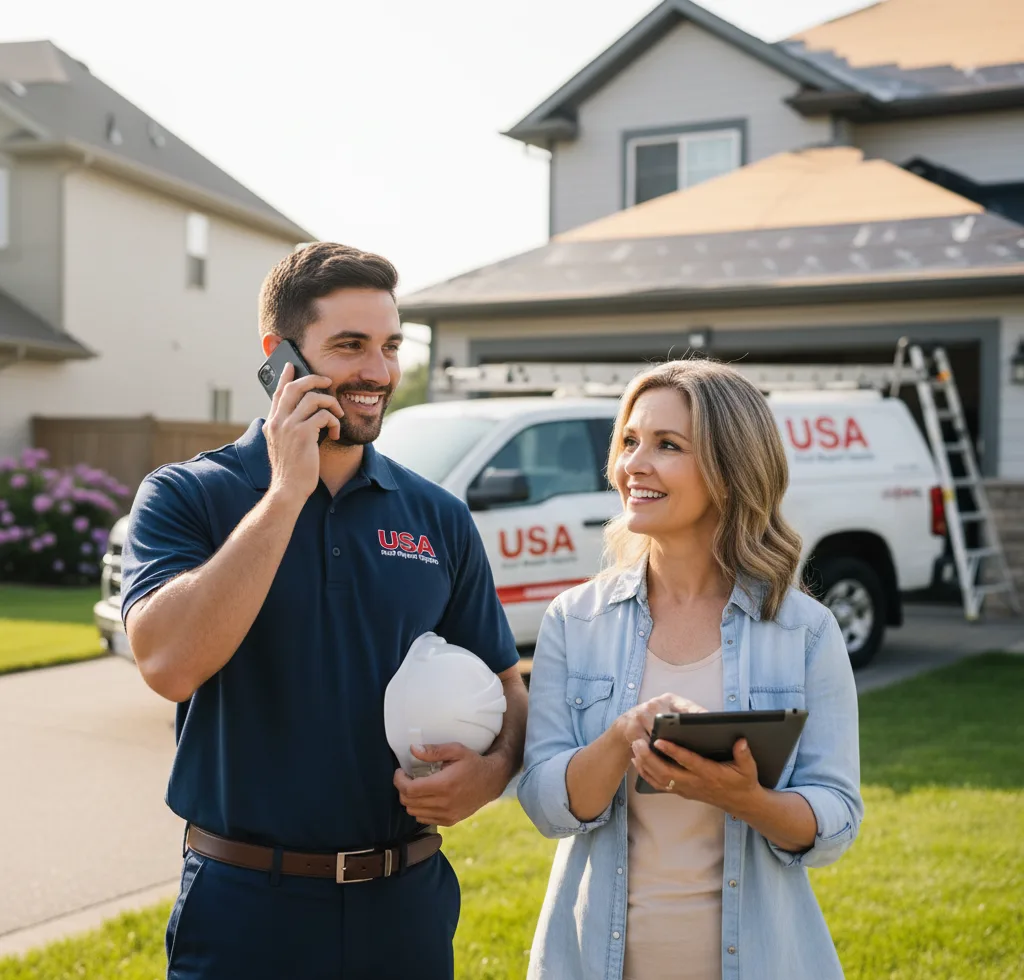 USA Roof Repair Experts customer support in Roselle